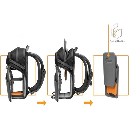  Lowepro LP37259-PWW Photo Active Outdoor Camera Backpack, QuickShelf Dividers, fits 12inch Laptop/2L Hydration, for Mirrorless, Sony, Canon, Nikon, Lenses, Gimbal, Drone, DJI, Osmo