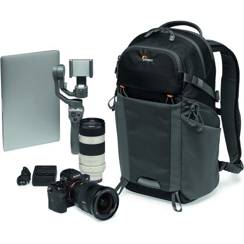  Lowepro LP37259-PWW Photo Active Outdoor Camera Backpack, QuickShelf Dividers, fits 12inch Laptop/2L Hydration, for Mirrorless, Sony, Canon, Nikon, Lenses, Gimbal, Drone, DJI, Osmo