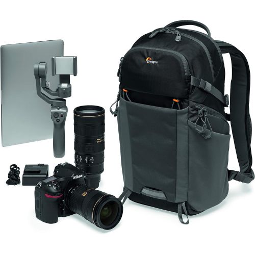  Lowepro LP37259-PWW Photo Active Outdoor Camera Backpack, QuickShelf Dividers, fits 12inch Laptop/2L Hydration, for Mirrorless, Sony, Canon, Nikon, Lenses, Gimbal, Drone, DJI, Osmo