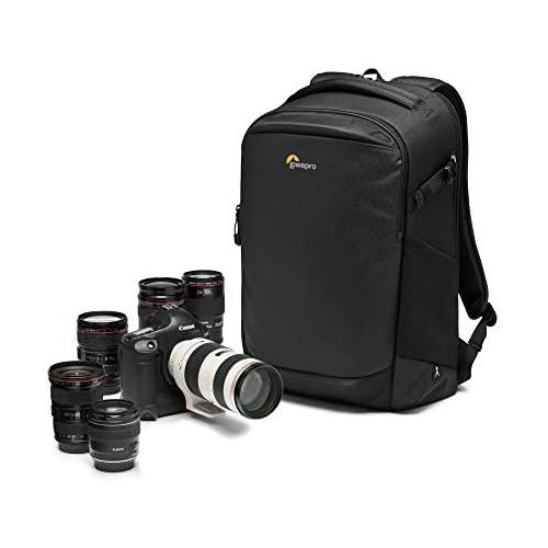  Lowepro Flipside BP 400 AW III Mirrorless and DSLR Camera Backpack - Black - with Rear Access - with Side Access - with Adjustable Dividers - for Mirrorless Like Sony α7 - LP37352-