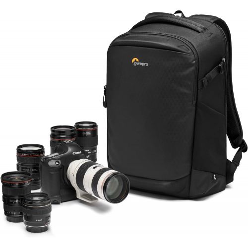  Lowepro Flipside BP 400 AW III Mirrorless and DSLR Camera Backpack - Black - with Rear Access - with Side Access - with Adjustable Dividers - for Mirrorless Like Sony α7 - LP37352-