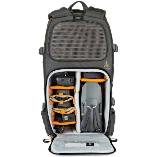  Lowepro LP37015-PWW, Flipside Trek BP 350 AW Backpack for Camera, Stores DSLR with Lens Attached, Extra Lenses, Tripod, 10 Inch Tablet Grey/Dark Green