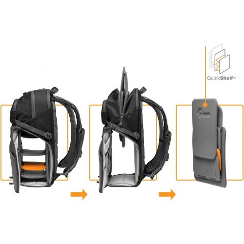  Lowepro Photo Active BP 300 AW Backpack, Black/Dark Gray