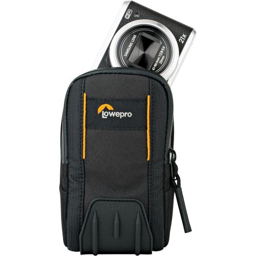  Lowepro LP37055-0WW, Adventure CS 20 Case for Camera, Black, Fits Ultra-Compact Cameras Canon, Sony, Nikon, Batteries and Memory Card