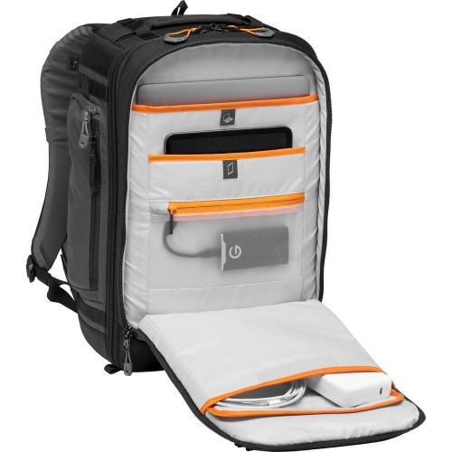  Lowepro LP37268-PWW Pro Trekker BP 350 AW II Outdoor Camera Backpack with Maxfit Dividers, Fits 15-inch Laptop/iPad, for Pro Mirrorless and DSLR, Gimbal, Drone, DJI, Black/Dark Gre