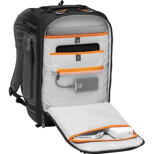  Lowepro LP37268-PWW Pro Trekker BP 350 AW II Outdoor Camera Backpack with Maxfit Dividers, Fits 15-inch Laptop/iPad, for Pro Mirrorless and DSLR, Gimbal, Drone, DJI, Black/Dark Gre