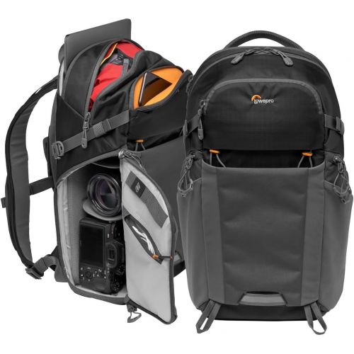  Lowepro LP37260-PWW Photo Active Outdoor Camera Backpack, QuickShelf Dividers, fits 12inch Laptop/2L Hydration, for Mirrorless, Sony, Canon, Nikon, Lenses, Gimbal, Drone, DJI, Osmo