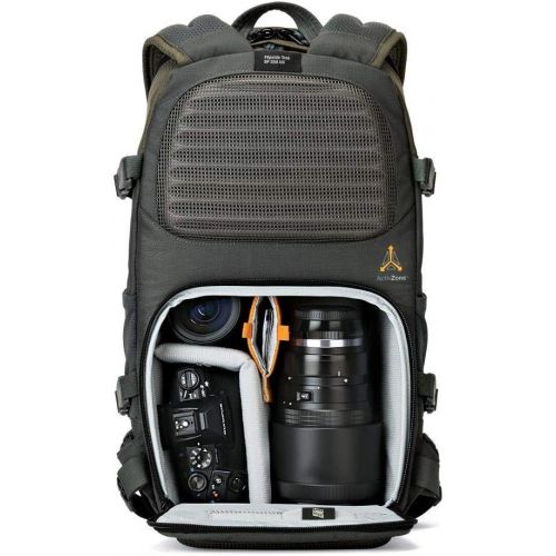  Lowepro LP37014-PWW, Flipside Trek BP 250 AW Backpack for Camera with ActiveZone Suspension System, Tablet Compartment, Grey/Dark Green