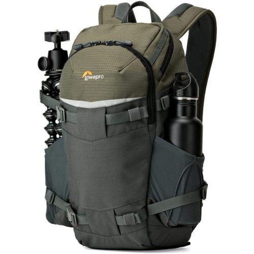  Lowepro LP37014-PWW, Flipside Trek BP 250 AW Backpack for Camera with ActiveZone Suspension System, Tablet Compartment, Grey/Dark Green