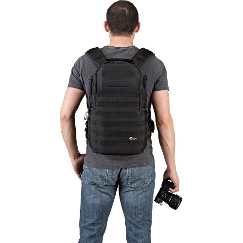 Lowepro ProTactic 350 AW II Modular Backpack with All Weather Cover for Laptop Up to 13 Inch for Professional Cameras, Mirrorless, CSC and Drones, LP37176-PWW, Black