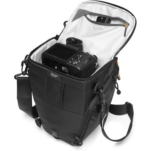  Lowepro Photo Active TLZ 50AW Mirrorless and DSLR toploader - Removable Shoulder Strap - organizing Pockets - for Mirrorless Like Sony Apha 9 - LP37346-PWW, Large