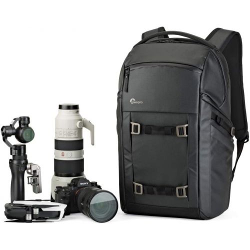  Lowepro Freeline Camera Backpack 350 AW, Black. Versatile Daypack Designed for Travel, Photographers and videographers. for DSLR, Mirrorless, Laptops, Bridge, CSC, Lenses and Trave