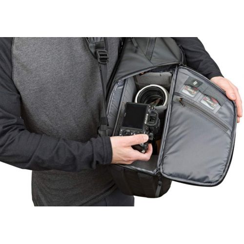  Lowepro Freeline Camera Backpack 350 AW, Black. Versatile Daypack Designed for Travel, Photographers and videographers. for DSLR, Mirrorless, Laptops, Bridge, CSC, Lenses and Trave