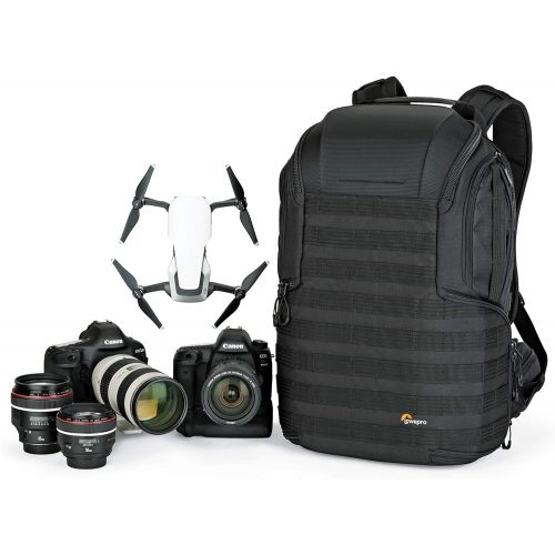  Lowepro ProTactic 450 AW II Black Pro Modular Backpack with All Weather Cover for Laptop Up to 15 Inch, Tablet, Canon/Sony Alpha/Nikon DSLR, Mirrorless CSC and DJI Mavic Drones LP3