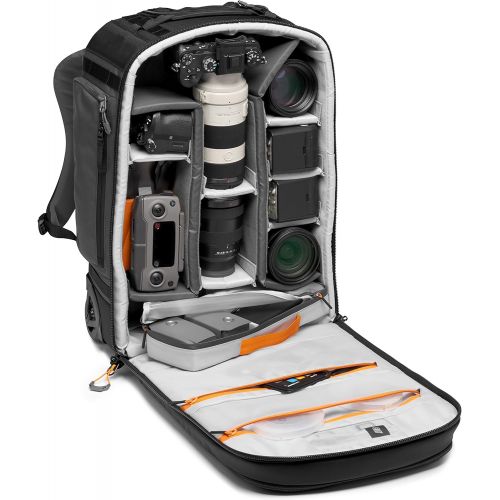 Lowepro LP37272-PWW Pro Trekker RLX 450 AW II Camera Convertible Backpack-Roller, Fits 15-inch Laptop/iPad, for Pro Mirrorless - DSLR, Gimbal, Drone, DJI Osmo Pro, DJI Mavic Pro, G