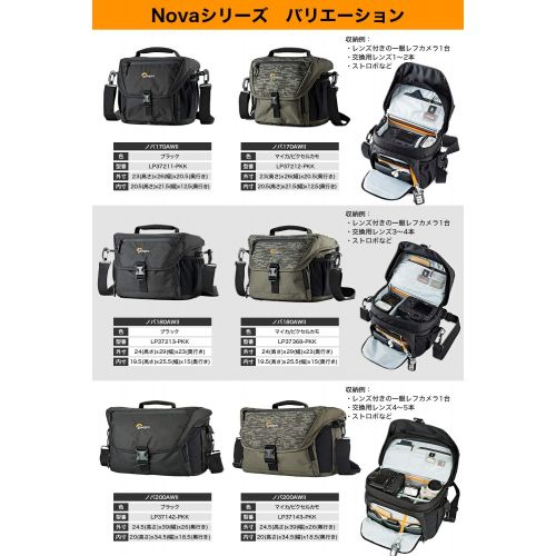  Lowepro Nova 200 AW II Messenger Case, Black (LP37142-PWW)