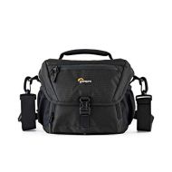 Lowepro LP37119, Nova 160 AW II Camera Bag, Customizable, Portable, Fits DSLR with Attached Lens, Compact Drone, 1 2 Additional Lenses, Flash, Black