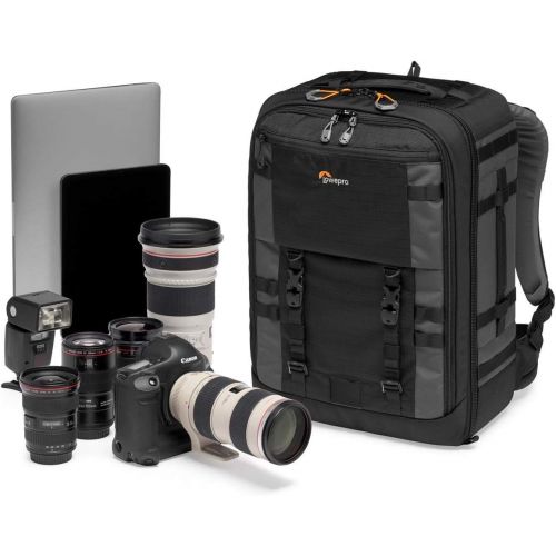  Lowepro LP37269-PWW Pro Trekker BP 450 AW II Outdoor Camera Backpack with Maxfit Dividers, Fits 15-inch Laptop/iPad, for Pro Mirrorless and DSLR, Gimbal, Drone, DJI, Black/Dark Gre