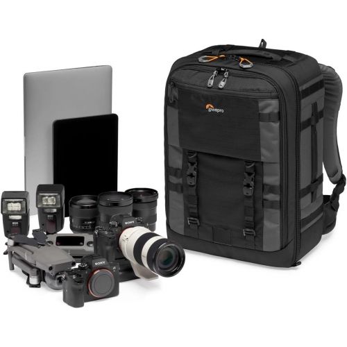  Lowepro LP37269-PWW Pro Trekker BP 450 AW II Outdoor Camera Backpack with Maxfit Dividers, Fits 15-inch Laptop/iPad, for Pro Mirrorless and DSLR, Gimbal, Drone, DJI, Black/Dark Gre