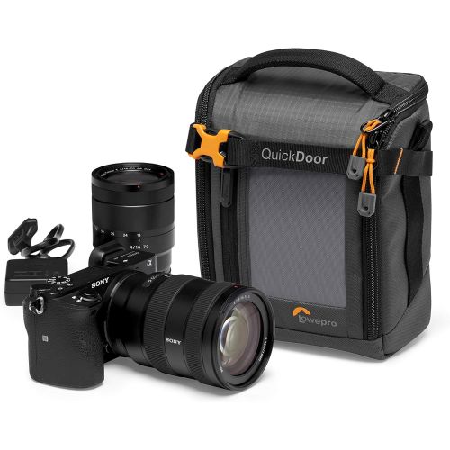  Lowepro GearUp Creator Box Medium II Mirrorless and DSLR Camera case with QuickDoor Access with Adjustable Dividers for Mirrorless Like Sony Alpha 6500 LP37347 PWW