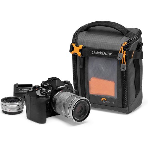  Lowepro GearUp Creator Box Medium II Mirrorless and DSLR Camera case with QuickDoor Access with Adjustable Dividers for Mirrorless Like Sony Alpha 6500 LP37347 PWW