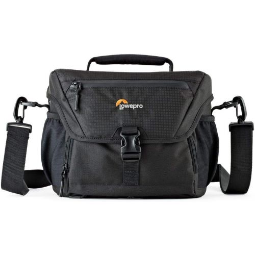  Lowepro LP37123 Nova 180 AW II Camera Bag, Waterproof, Customizable, Fits Pro-Depth DSLR with Lens, Compact Drone, 3-4 Additional Lenses, Flash, Black