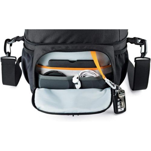  Lowepro Nova 180 AW. DSLR Shoulder Camera Bag for Pro-Depth DSLR with Attached 24-105mm Lens + 3-4 Extra Lenses, or Compact Photo Drone.