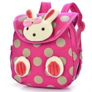 Lowpricenice Baby Toddler Child Kid 3D Cartoon Backpack Schoolbag Shoulder Bags (Hot Pink)