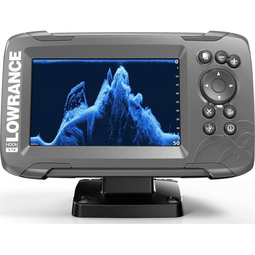  Lowrance 000-14285-001 HOOK 5 Fishfinder with SplitShot Transducer, US Inland Maps, CHIRP Sonar, SideScan Imaging, DownScan Imaging & 5 Display