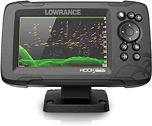Lowrance Hook Reveal 5 Inch Fish Finders with Transducer, Plus Optional Preloaded Maps