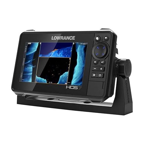  Lowrance HDS-Live Fish Finder, Multi-Touch Screen, Live Sonar Compatible, Preloaded C-MAP US Enhanced Mapping