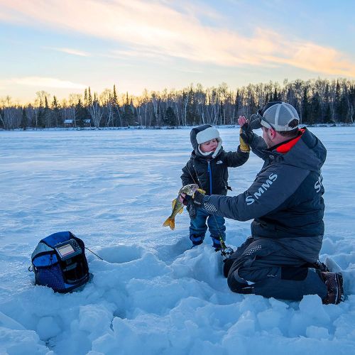  [아마존베스트]Lowrance HOOK² Ice Fishing and All-Season Pack with HOOK² 4X Fish Finder, Two Transducers, Battery, Charger and Carry Case