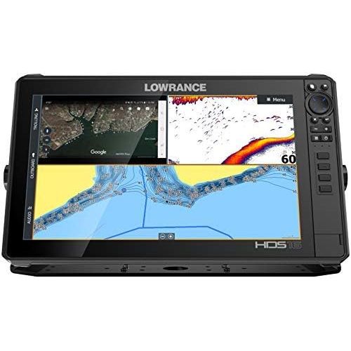  Lowrance HDS-9 Live - 9-inch Fish Finder with Active Imaging 3 in 1 Transducer with Active Imaging Sonar, FishReveal Fish Targeting and Smartphone Integration. Preloaded C-MAP US Enhanced M