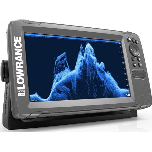  Lowrance HOOK2 9 - 9-inch Fish Finder with SplitShot Transducer and US Inland Lake Maps Installed