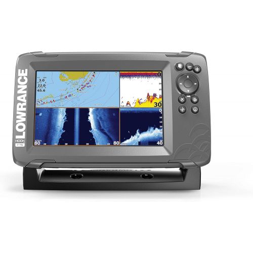  Lowrance HOOK2 9 - 9-inch Fish Finder with TripleShot Transducer and US  Canada Navionics+ Map Card