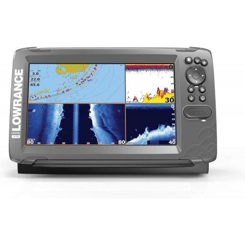  Lowrance HOOK2 9 - 9-inch Fish Finder with TripleShot Transducer and US  Canada Navionics+ Map Card