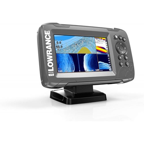  Lowrance HOOK2 5 - 5-inch Fish Finder with TripleShot Transducer and US  Canada Navionics+ Map Card