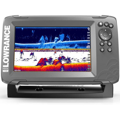  Lowrance HOOK2 7 - 7-inch Fish Finder with SplitShot Transducer and US Inland Lake Maps Installed