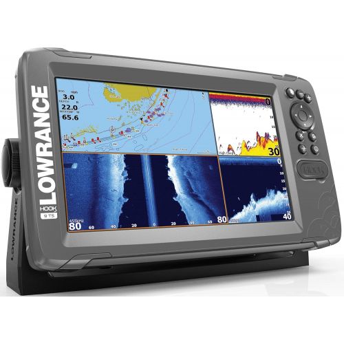  Lowrance HOOK2 9 - 9-inch Fish Finder with TripleShot Transducer and US Inland Lake Maps Installed