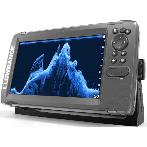  Lowrance HOOK2 9 - 9-inch Fish Finder with TripleShot Transducer and US Inland Lake Maps Installed