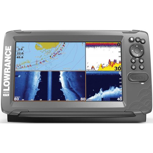  Lowrance HOOK2 9 - 9-inch Fish Finder with TripleShot Transducer and US Inland Lake Maps Installed