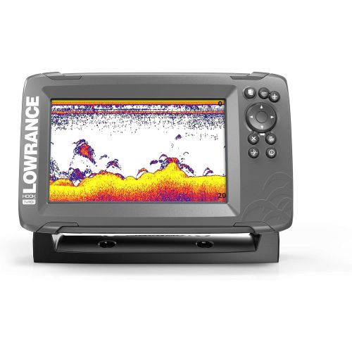  Lowrance HOOK2 5X - 5-inch Fish Finder with SplitShot Transducer and GPS Plotter