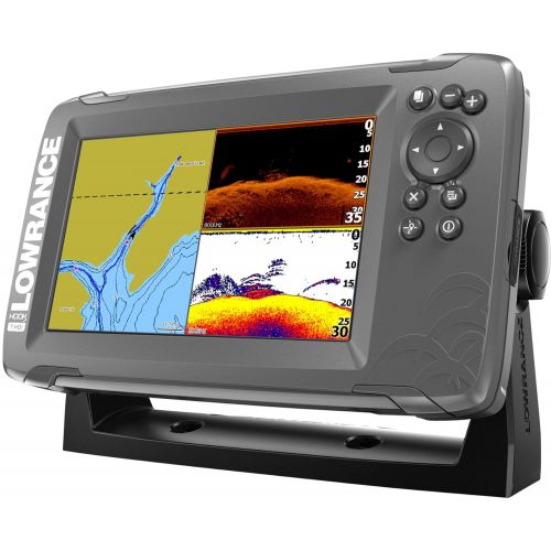  Lowrance HOOK2 7 - 7-inch Fish Finder with SplitShot Transducer and US Inland Lake Maps Installed