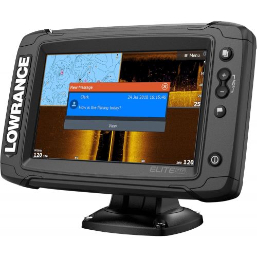  Lowrance Elite-9 Ti2-9-inch Fish Finder with Active Imaging 3-in-1Transducer, Wireless Networking, Real-Time Map Creation and USCAN Navionics+ Mapping Card