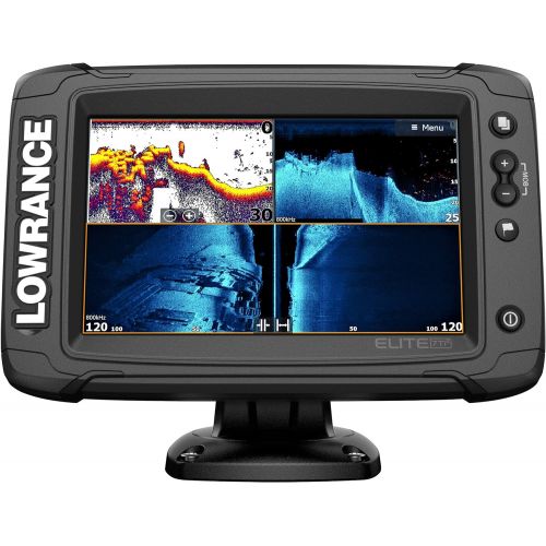  Lowrance Elite-9 Ti2-9-inch Fish Finder with Active Imaging 3-in-1Transducer, Wireless Networking, Real-Time Map Creation and USCAN Navionics+ Mapping Card