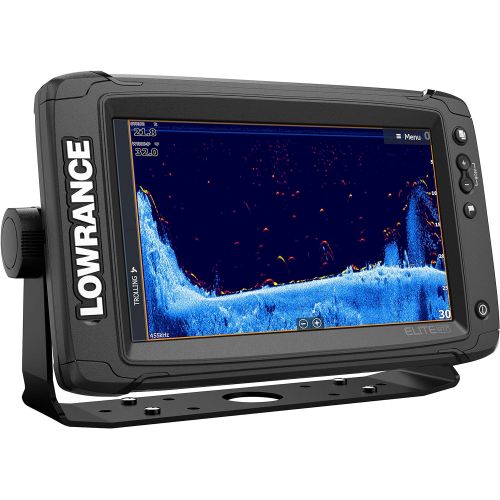  Lowrance Elite-9 Ti2-9-inch Fish Finder with Active Imaging 3-in-1Transducer, Wireless Networking, Real-Time Map Creation and USCAN Navionics+ Mapping Card