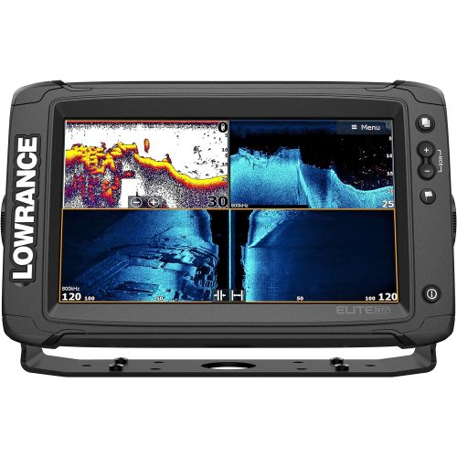  Lowrance Elite-9 Ti2-9-inch Fish Finder with Active Imaging 3-in-1Transducer, Wireless Networking, Real-Time Map Creation and USCAN Navionics+ Mapping Card