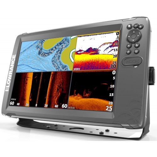  Lowrance HOOK2 12 - 12-inch Fish Finder with TripleShot Transducer and USCanada Navionics+ Map Card