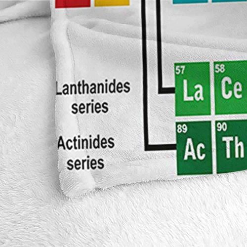  LsWOW Weighted Blanket Adult Periodic Table,Educational Artwork for Classroom Science Lab Chemistry Club Camp Kids Print,Multicolor Extra Cozy, Machine Washable, Comfortable Home D