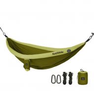 Lsxlsd Camping Hammock-Portable-Outdoor, Hiking, Backpacking, Traveling,Beach,Garden-240cm(7.9foot) x173cm(5.7foot)-Green
